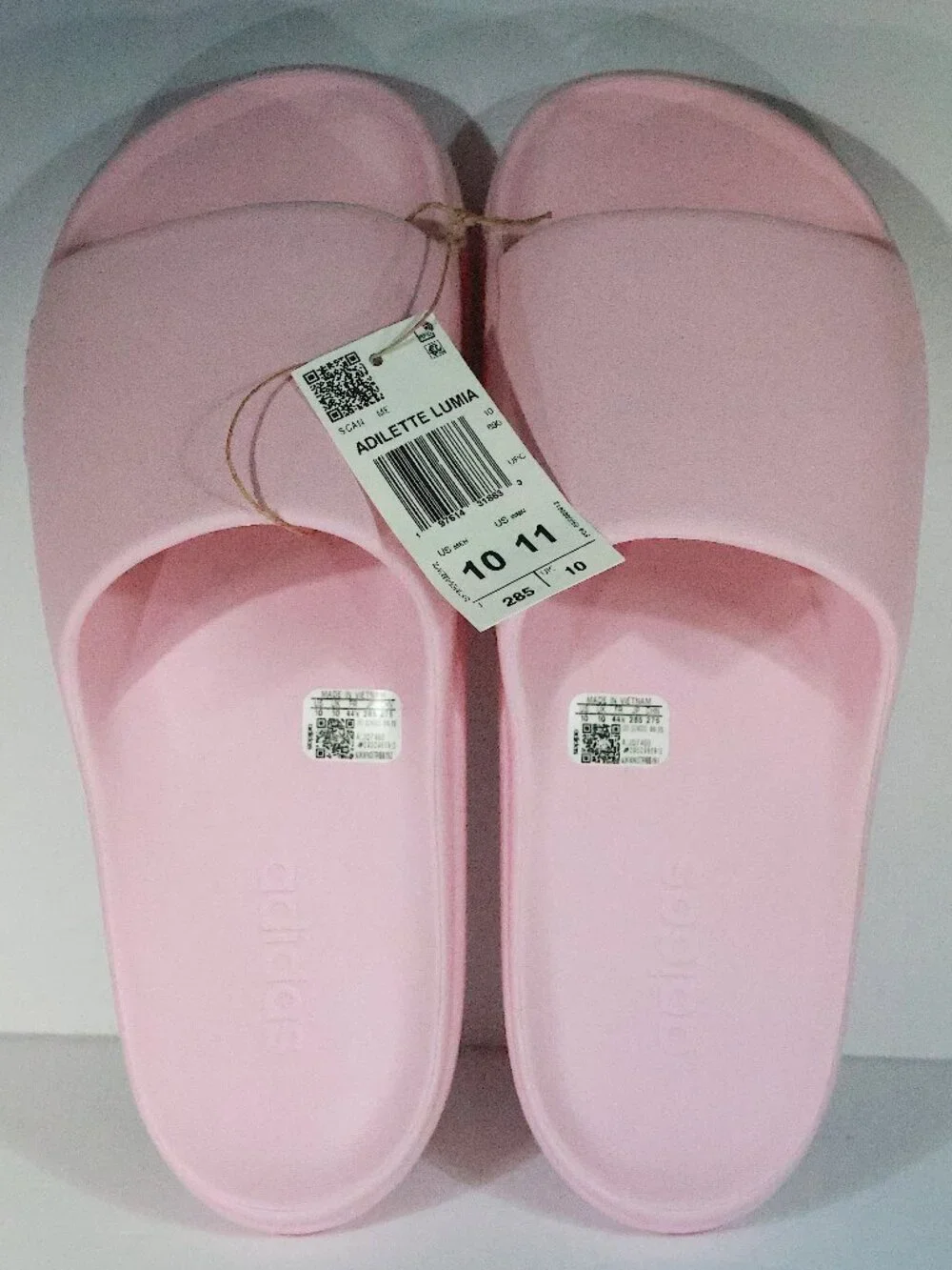 Adidas Adilette Lumia Slides Clear Pink Sport sandals Unisex Size Mens Siz 10,11